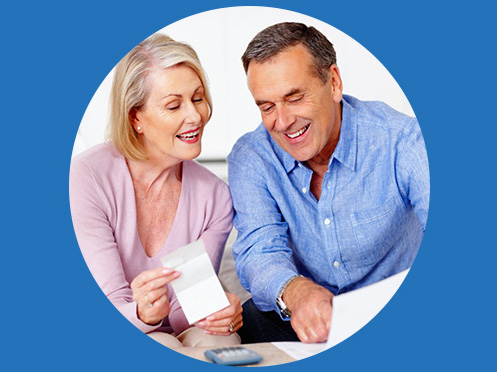 couple reading an energy bill