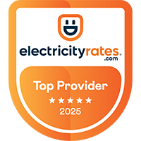 2025 Top Provider by ElectricityRates.com